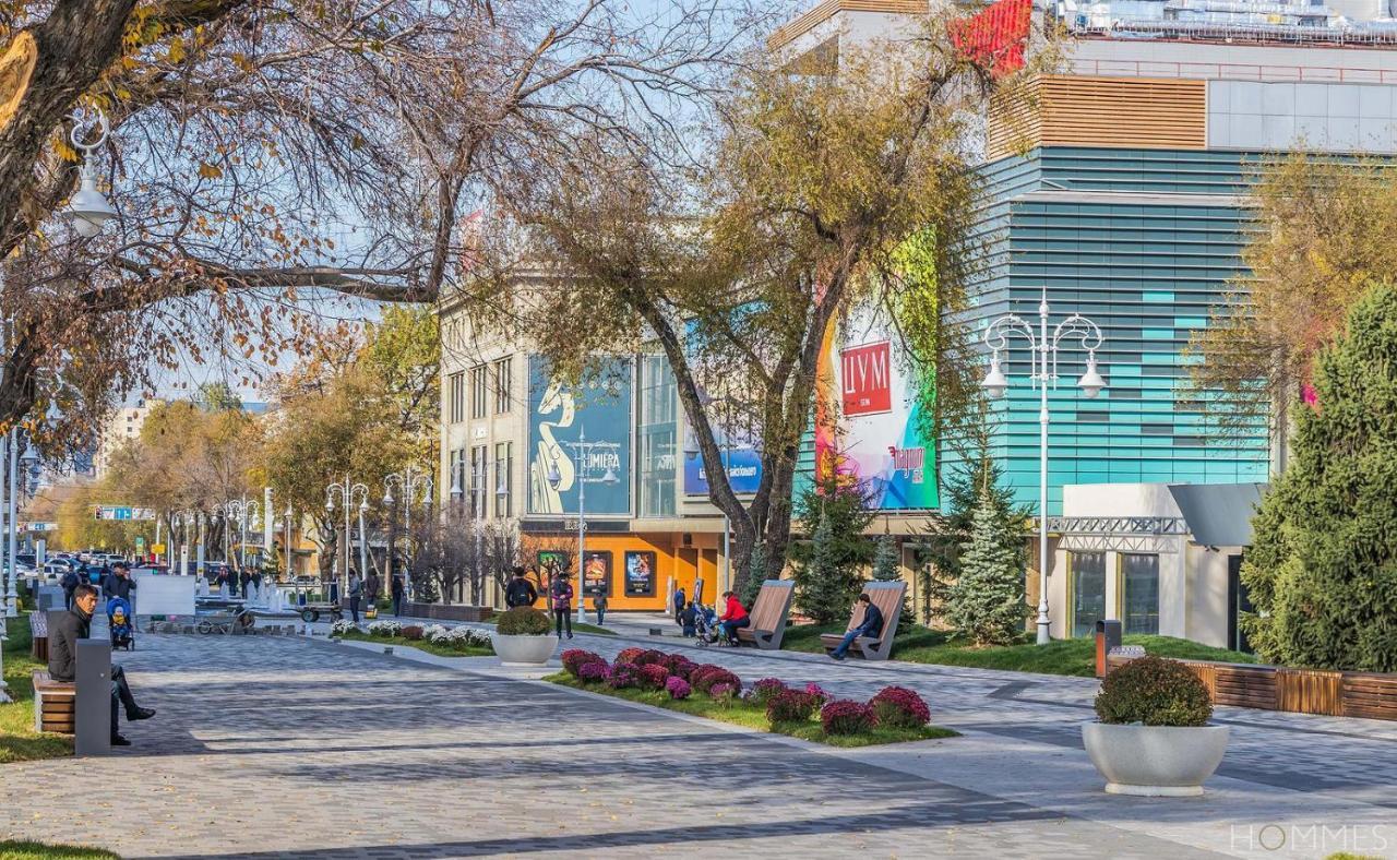 阿拉木图Уютная 2 Ком-Я Квартира В Центре Города, Район "Арбата"公寓 外观 照片